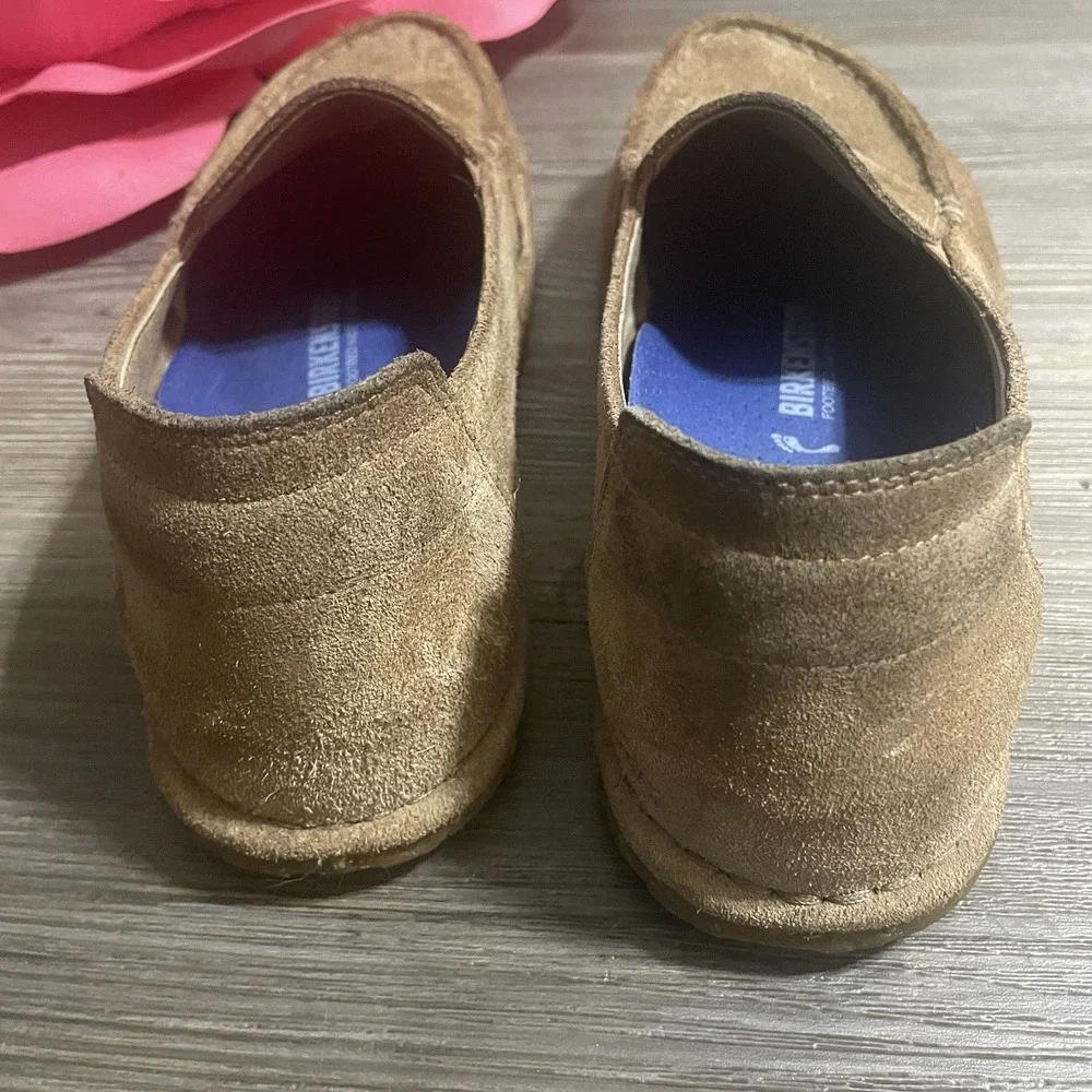BIRKENSTOCK Utti Brown Suede Slip On Loafer Shoes 38/US 7 Loafer Granola Crunchy